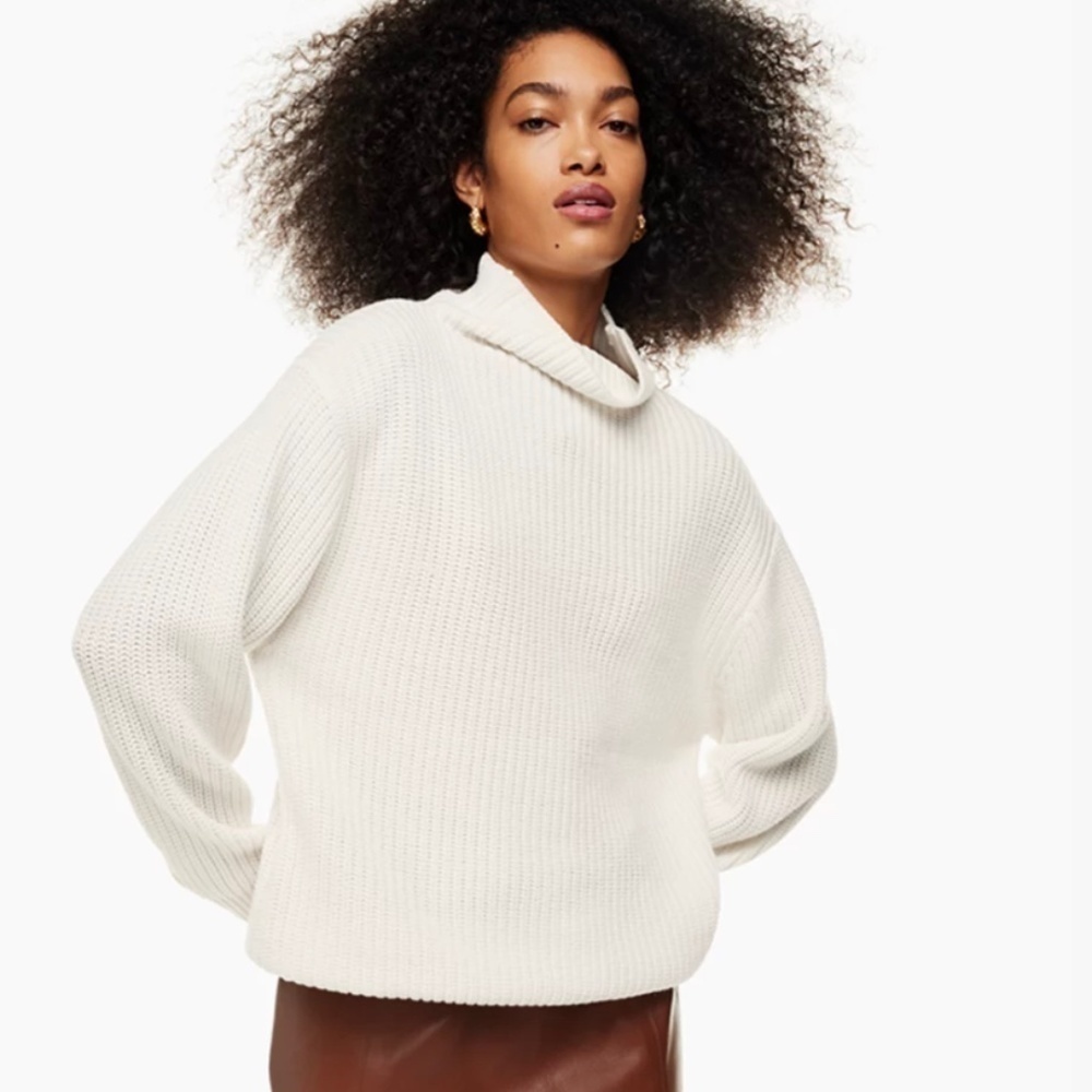 ARITZIA Wilfred Montpellier Turtleneck Ivory XS